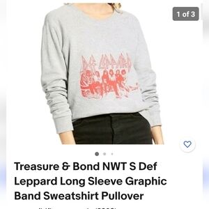 Treasure and bond Def Leppard sweater Indie Sleeze